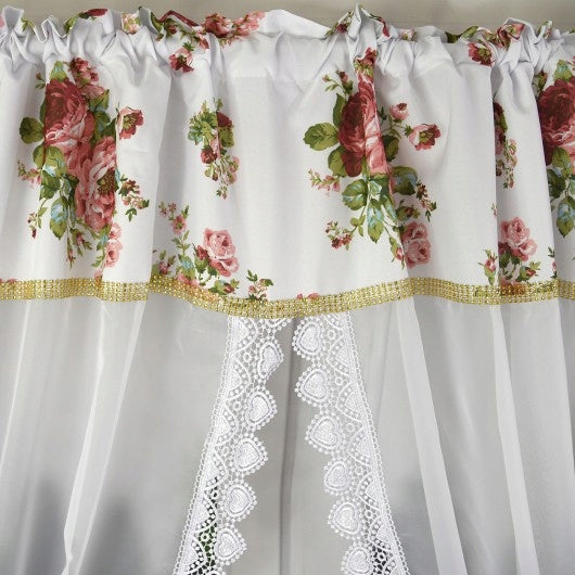 Dieninės Užuolaidos Elegant Rose (300x160 cm)