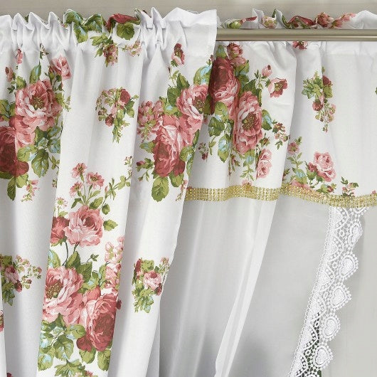 Dieninės Užuolaidos Elegant Rose (300x160 cm)