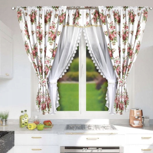 Dieninės Užuolaidos Elegant Rose (300x160 cm)