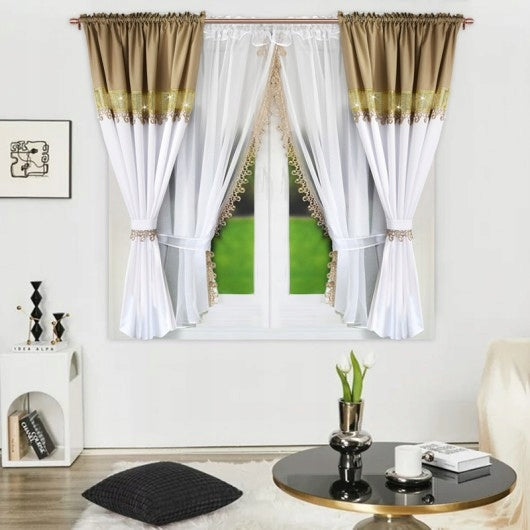 Dieninės Užuolaidos Golden Elegance (400x160 cm)