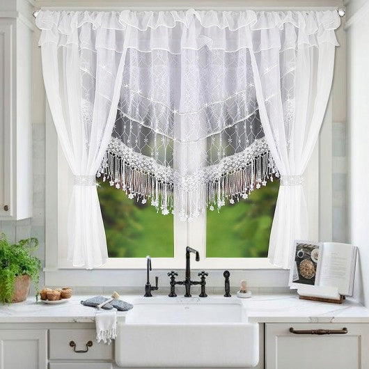 Dieninės Užuolaidos Reco White (400x160 cm)