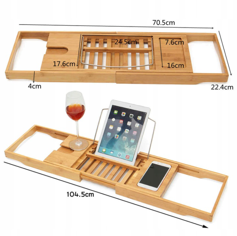 Reguliuojamas Padėklas Voniai (70-105 cm)