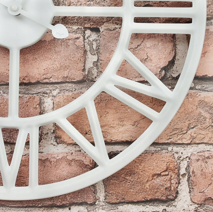 Sieninis Laikrodis Loft White
