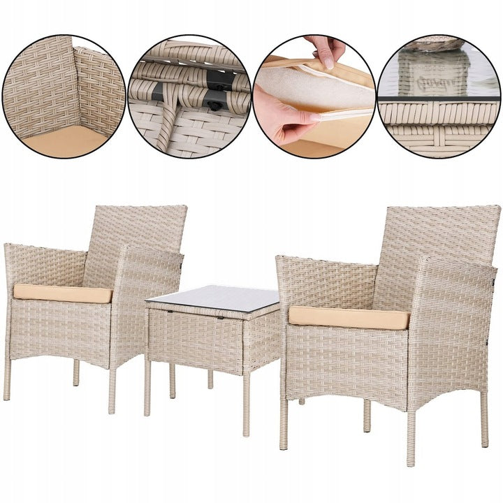 Sodo Baldų Komplektas Springos Beige