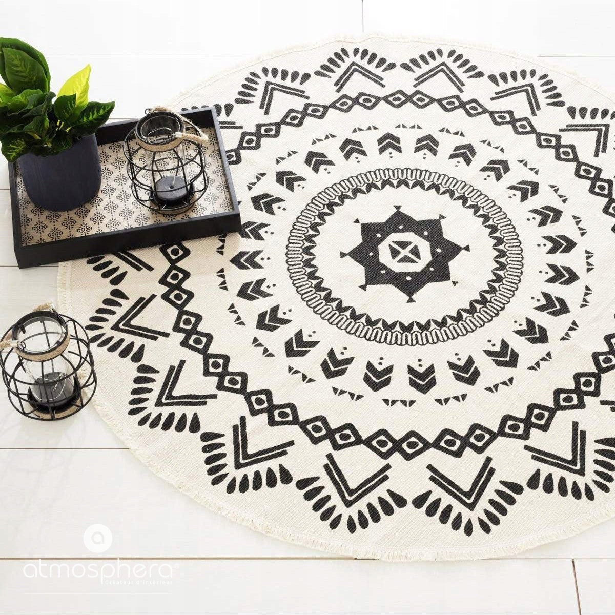 Apvalus Kilimas Boho (120 cm)