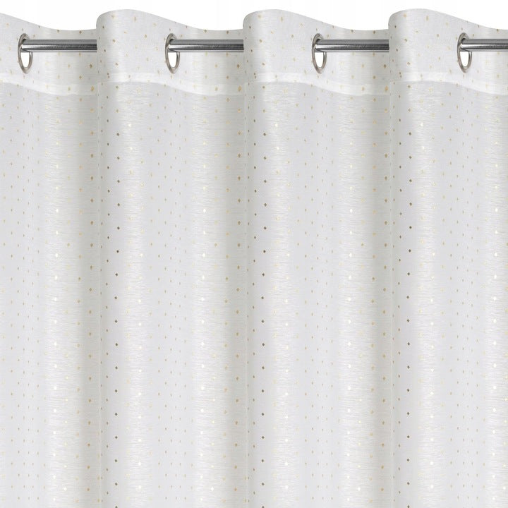 Dieninės Užuolaidos Su Auksiniu Raštu 300x160 cm