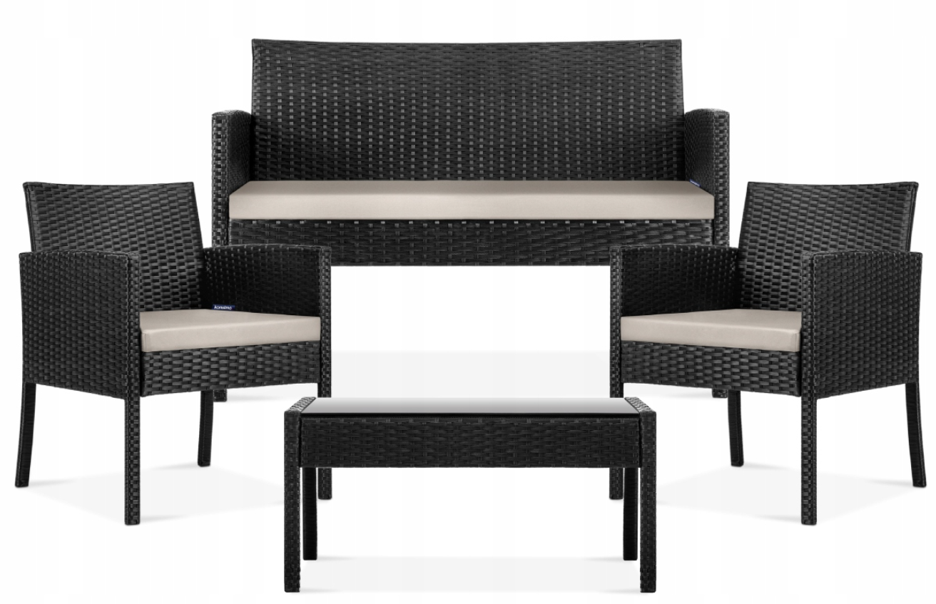 Lauko Baldų Komplektas Delto Black
