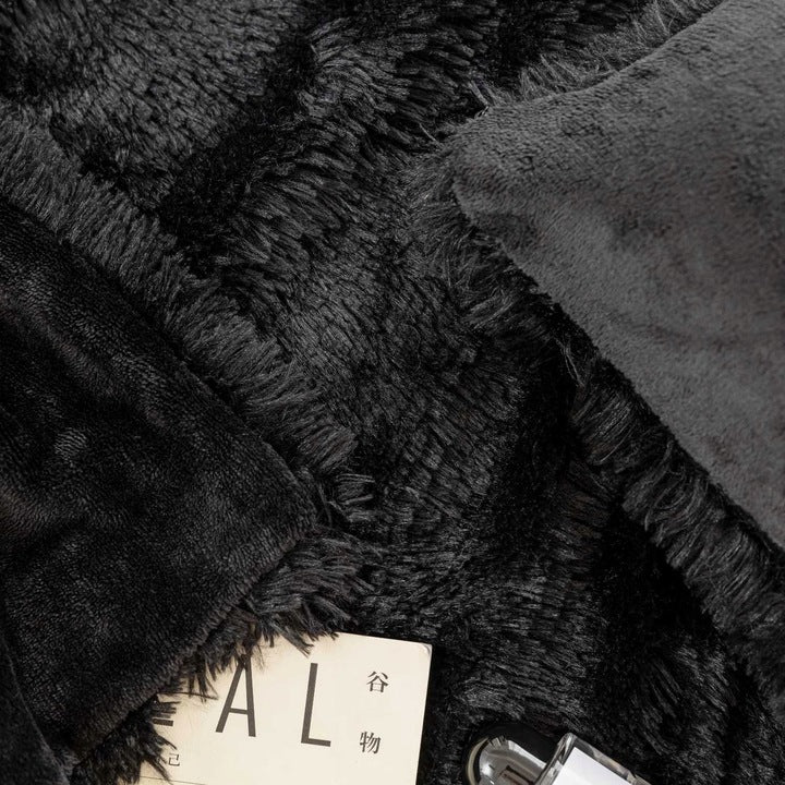 Prabangus Kailinis Pledas Yeti Black