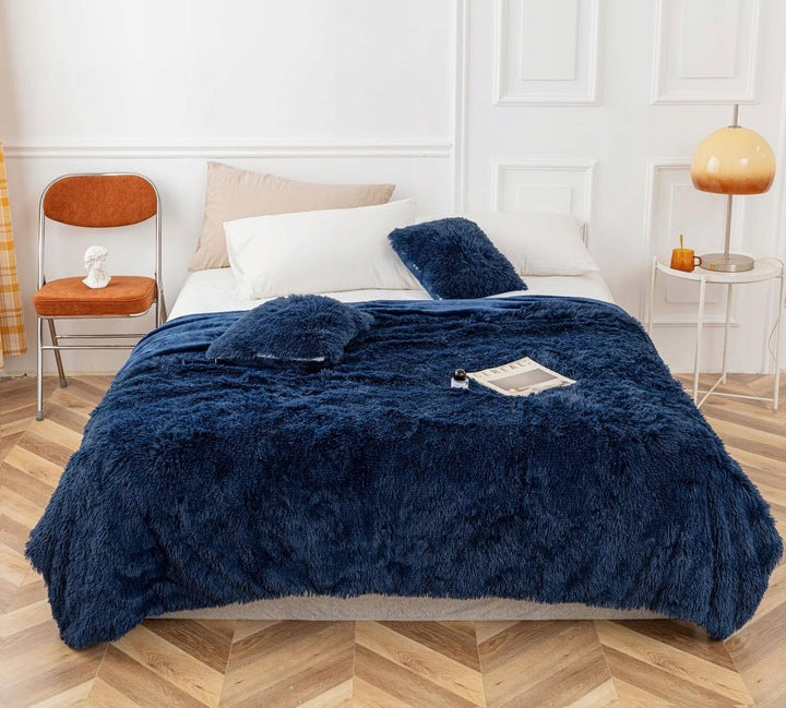 Prabangus Kailinis Pledas Yeti Blue