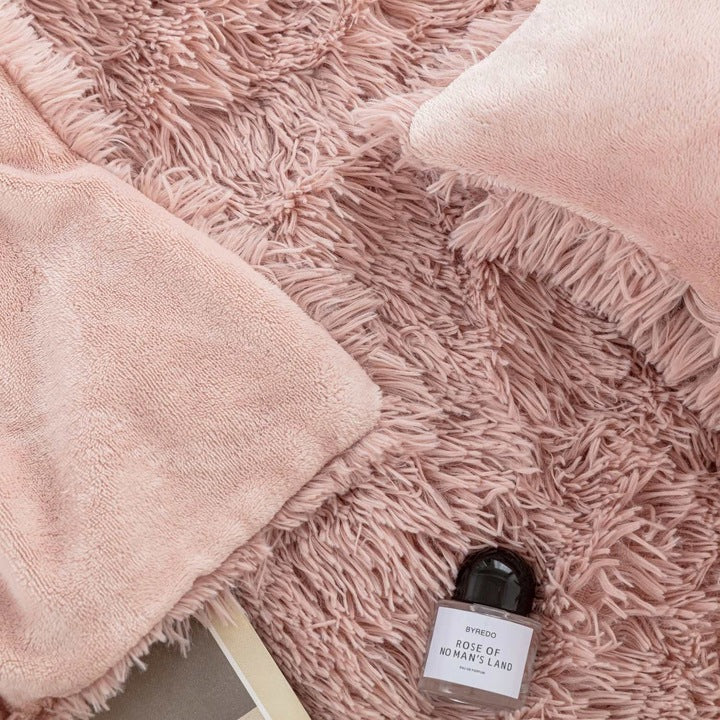 Prabangus Kailinis Pledas Yeti Pink