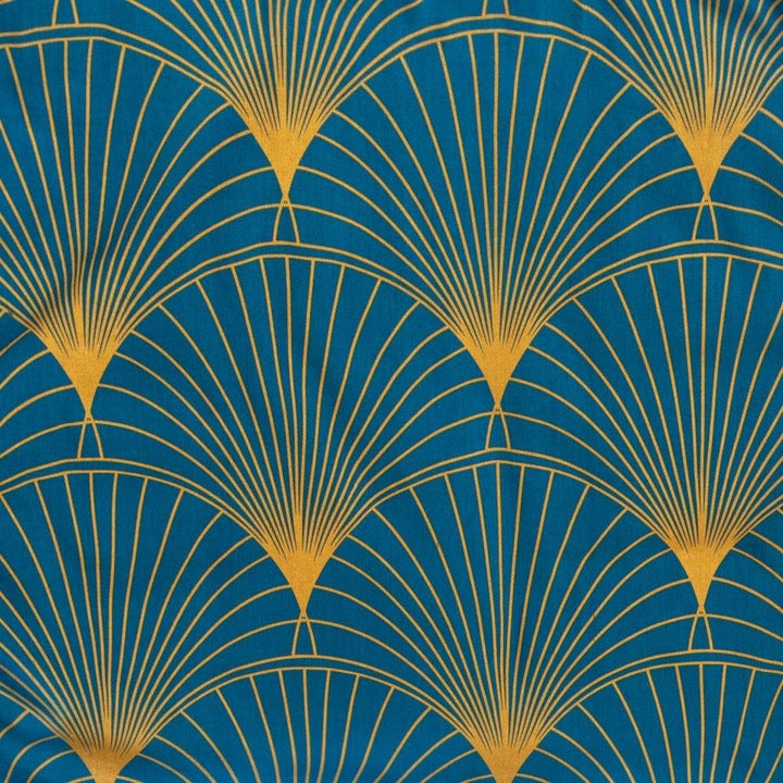 Ribotos Kolekcijos Satininis Patalynės Komplektas Lotus Blue