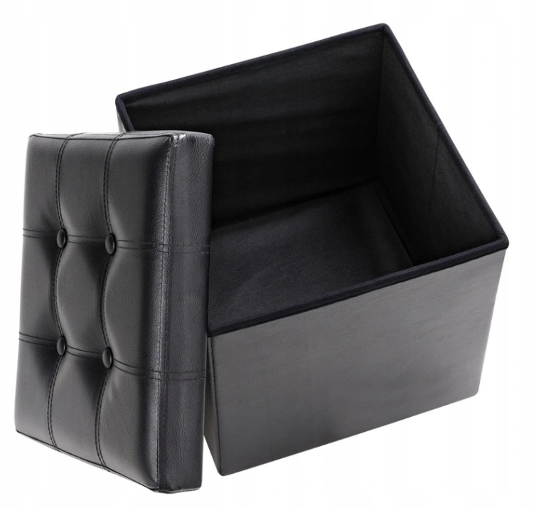 Sulankstomas Pufas Art Black