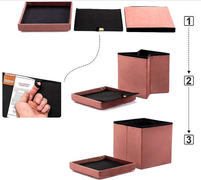 Sulankstomas Pufas Pink
